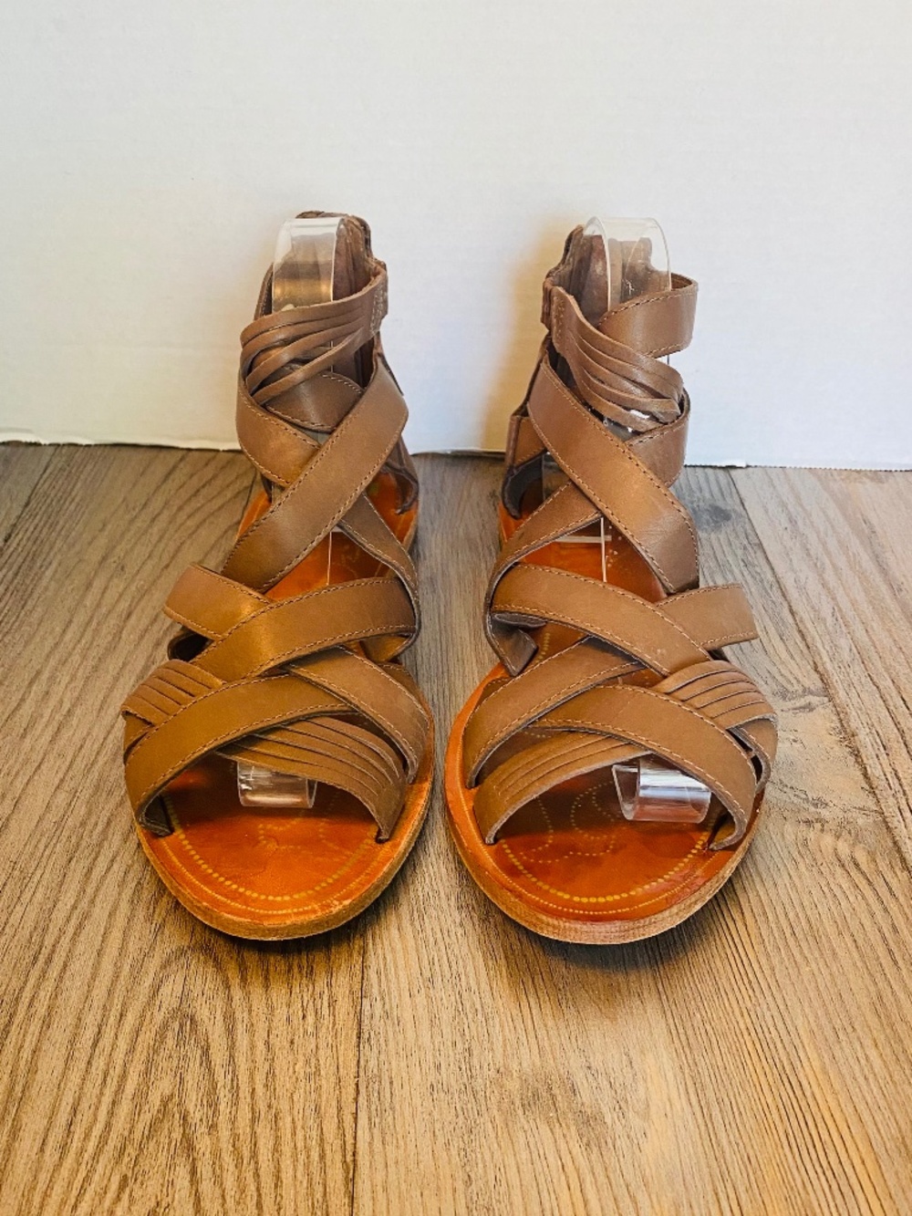 Camper Womens Gladiator Leather Sandals 7.5 / 38.